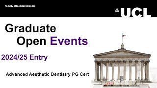 Advanced Aesthetic Dentistry PG Cert  Graduate Open Day event [upl. by Meehyrb]