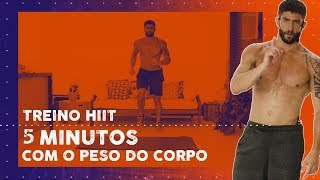 TREINO HIIT 5 MINUTOS  Thiago Pugliesi [upl. by Triley]