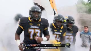 Towson Football wins the Battle for Greater Baltimore 100 over Morgan State [upl. by Winser]