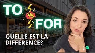 TO x FOR EN ANGLAIS  APPRENDS LA DIFFÉRENCE MAINTENANT [upl. by Eustacia925]