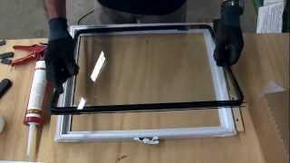 Reglazing Quaker Vinyl Single Hung Window [upl. by Ydnal]