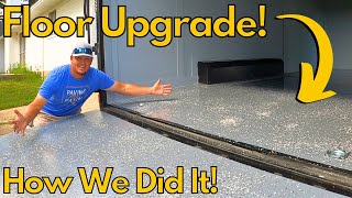 Upgrading Our Enclosed Trailer Floor With A Poly Coating Heres How We Did It [upl. by Hahnert]