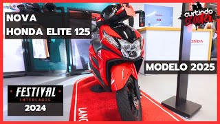 Nova Honda Elite 125  2025 no Festival Interlagos 2024 [upl. by Namolos]