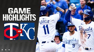 Twins vs Royals Game Highlights 33124  MLB Highlights [upl. by Ahsetan]