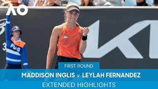 Maddison Inglis v Leylah Fernandez Extended Highlights 1R  Australian Open 2022 [upl. by Merry587]