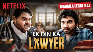 iamchotemiyan Becomes a Lawyer for ONE DAY Ft RVCJMedia  Netflix India [upl. by Kcam]