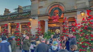 London Christmas Walk  2023  Mayfair Street to Big Ben  Central London Christmas Market  4K HDR [upl. by Nodnek]