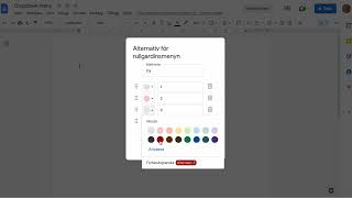 Så här skapar du rullgardinsmeny i Google Dokument för lucktext eller samarbete [upl. by Ahsim391]