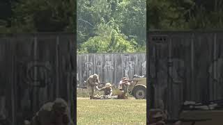 German medic delivers plasma transfusion at Volusia Valor Days 2024 ​⁠ WW2Armor panzer reenact [upl. by Aicirt]