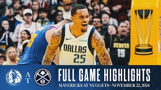 Dallas Mavericks Highlights vs Denver Nuggets  November 22 2024 [upl. by Dukie]