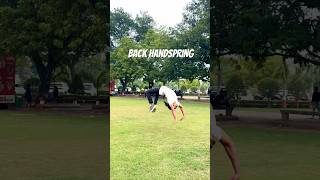 Back Handspring In Public 🔥shorts ashortaday ytshorts thecaliguyy [upl. by Akinoj]