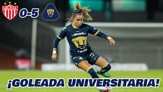 PUMAS GOLEA A NECAXA EN LIGA MX CLAUSURA 2024 JORNADA 8 FEMENIL  EN ZONA FUT [upl. by Neztnaj899]