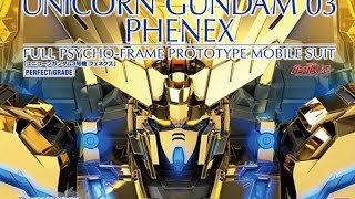 PG 160 Unicorn Gundam 03 Phenex Time Lapse Build [upl. by Hillhouse]