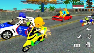 Motor Vario baru Upin di kejar polisi 🤣 Oyanio Tv [upl. by Kepner]