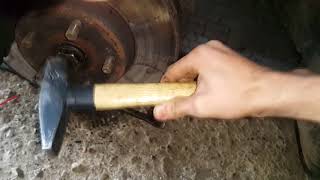 Toyota Avensis D4D 2002 FWD axle removal [upl. by Karmen]