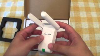 TPLINK TLWN822N 300Mbps Wireless N USB Adapter unboxing  mihalosgr [upl. by Waldo]