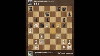 Tigran Petrosian vs Samuel Reshevsky • Olympiad  Tel Aviv Israel 1964 [upl. by Anaoy]