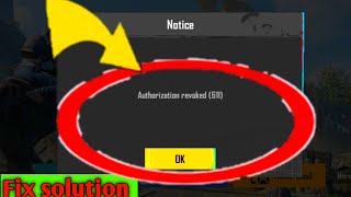 Authorization revoked 611 l How to fix Authorization revoked pubg mobile [upl. by Pedrotti]