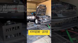 B20 Vtec ITB DYNO shorts honda [upl. by Yllak]