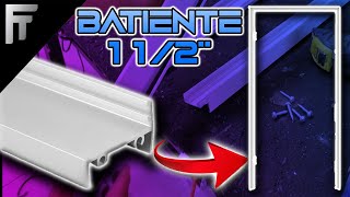 Cómo hacer un contramarco para puerta de Aluminio con BATIENTE de una y media perfil batiente 112 [upl. by Nannarb]