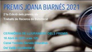 Premis Joana Biarnés 2021 [upl. by Karalynn680]