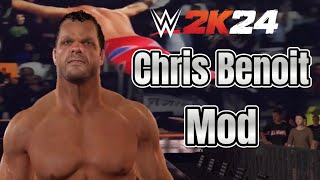 WWE 2K24 Chris Benoit MOD  w Entrance Theme amp Graphics Pack [upl. by Hornstein]