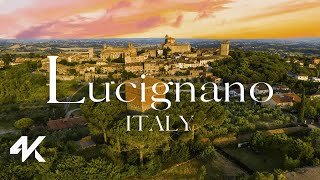 Lucignano Province of Arezzo Tuscany Italy 4k Drone View  Lucignano Italia [upl. by Mohamed]