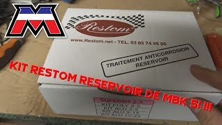 Traitement de réservoir de mobylette avec le kit restom [upl. by Haldi]