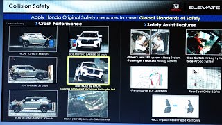 Honda Elevate Safety Rating Crash Test [upl. by Charry]