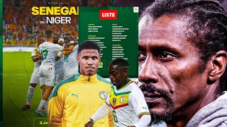 Le 11 type probable de Aliou Cissé Sénégal vs Niger avec Noah Fadiga Lamine Camara [upl. by Frasier180]