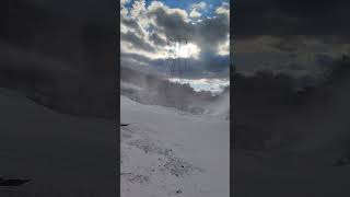 Blowing snow Mountain Creek Vernon New Jersey [upl. by Haddad336]