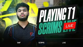 T1 Scrims Live I ESL Grind I BBxSaiF I Bgmi live [upl. by Siegfried]