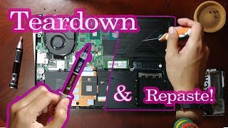 ASUS FX503VD Teardown and Repaste [upl. by Enaujed]