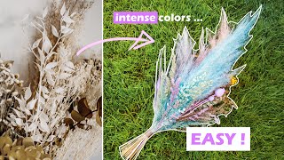 DIY  How to Color Dried Flowers and Pampas Grass for Your Flower Bouquet [upl. by Chilton]