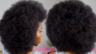 THE PERFECT AFRO TUTORIAL  4C NATURAL HAIR [upl. by Auqinaj677]