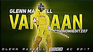 GLENN MAXWELL X VARDAAN BEAT SYNC EDIT  MSDHONIEDITZ07  virat cricket [upl. by Asle]