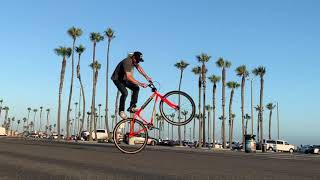 Gabe Weed BMX Flatland tricks on a 29quot GT Dyno Dave Voelker Bike [upl. by Matejka]