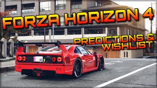 Forza Horizon 4  My Wishlist amp Predictions location cover car features [upl. by Starlene817]