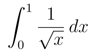 Show that the Integral of 1sqrtx from 0 to 1 Converges and Find its Value [upl. by Eudo]