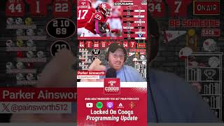 Quick Locked On Coogs Programming Update [upl. by Fogarty]