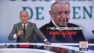 López Obrador se deslinda de carta responsiva de la SEP  Noticias con Ciro Gómez Leyva [upl. by Hugibert]