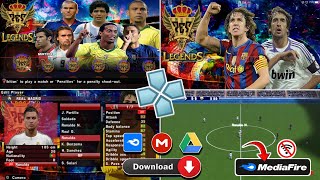 PES LEGENDS PPSSPP FULL FACES GRAPICH HD COMENTARY ENGLISH [upl. by O'Neil]