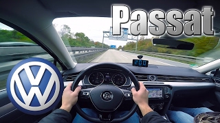 2016 VW Passat 150Hp POV Fast Cruising on Autobahn✔ [upl. by Aritak828]