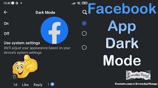 How to enable Dark Mode on Facebook app [upl. by Carolyn372]