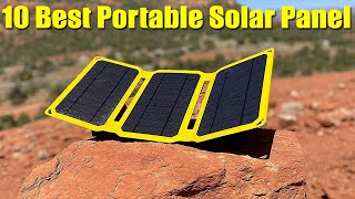 Top 10 Best Portable Solar Panel 2022 [upl. by Ssilb]