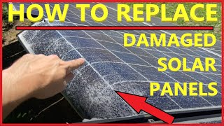 How Do I Replace Damaged Solar Panels [upl. by Ymmac915]