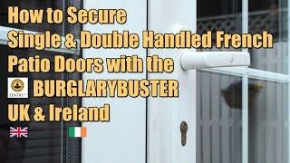 How to Secure Single and Double Handled French Doors [upl. by Noiraa]