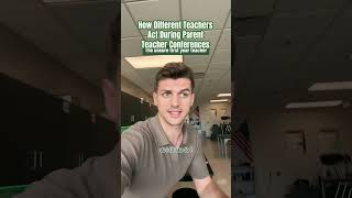 How different teachers act during parent teacher conference teacherlife teacher teachersofyoutube [upl. by Holton]