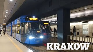 Trams in Krakow Part 1 [upl. by Ahsatsan]