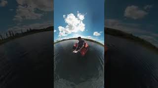 Float Tube Fly Fishing for Trophy Rainbow Trout with a 360 Camera [upl. by Yddet279]